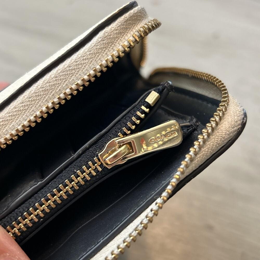 Coach Zip Around Wallet Sunset Bird Lake Motif *read* - Picture 9 of 11